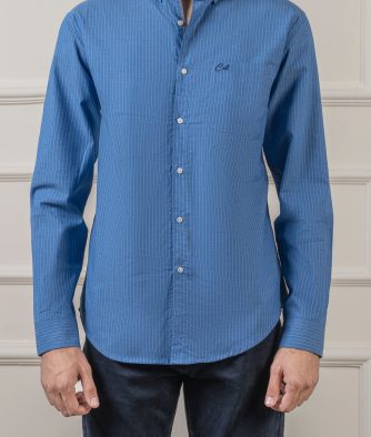 CASUAL SHIRT BLUE STRIPED