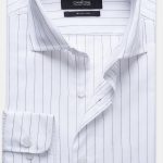 DRESS SHIRT BLACK STRIPED