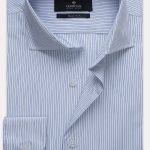 DRESS SHIRT BLUE STRIPED