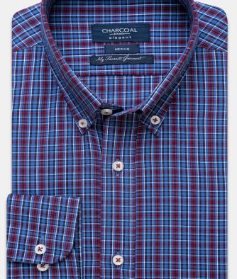 SEMI FORMAL SHIRT BLUE CHECK