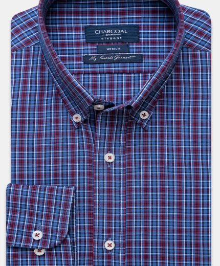 SEMI FORMAL SHIRT BLUE CHECK