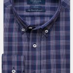 SEMI FORMAL SHIRT NAVY MAROON