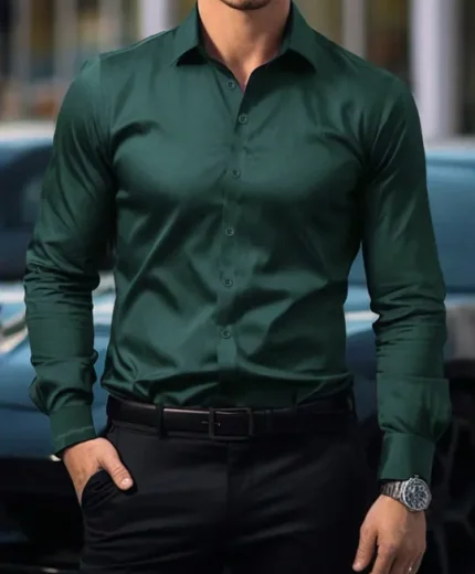 Premium Men’s Cotton Formal Dress Shirt – Slim Fit Office & Occasion Wear
